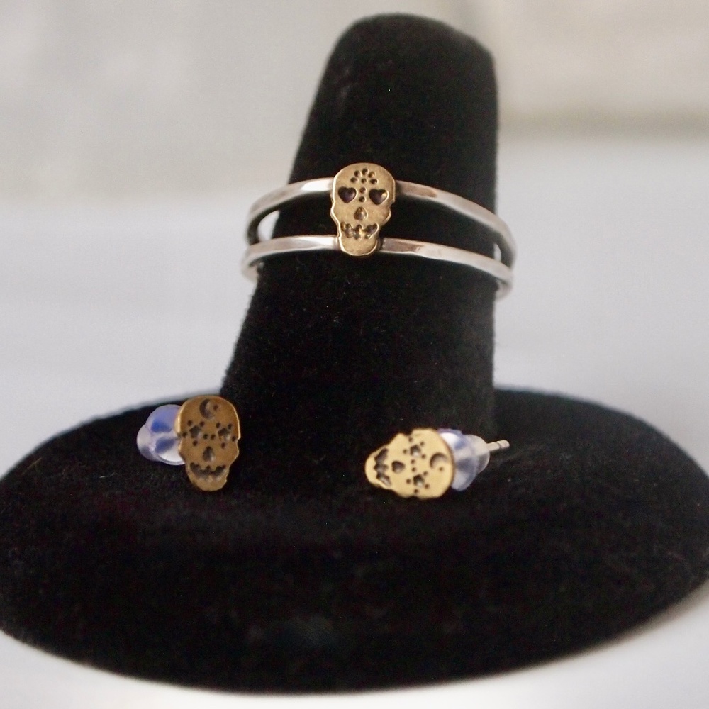 Sugar skull, stacking ring - Picture 4 of 12